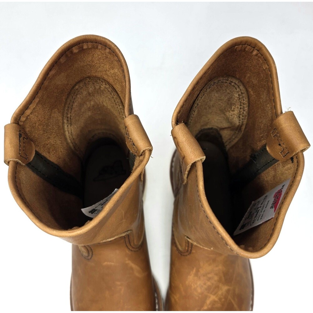 Red Wing Pecos 866 Pull On Leather Work Boot US 5 | EU 37 Made in USA Brown NEW - Picture 7 of 16